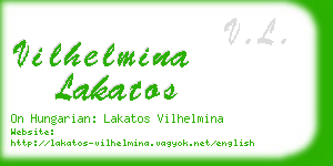 vilhelmina lakatos business card